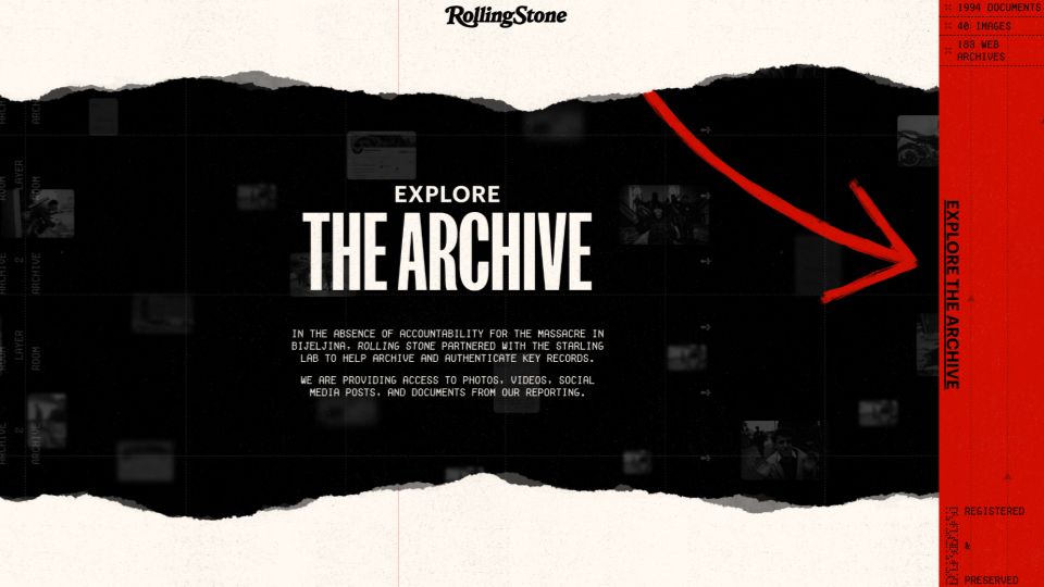 Creating the First Cryptographic Archive for a War Crimes Investigation
